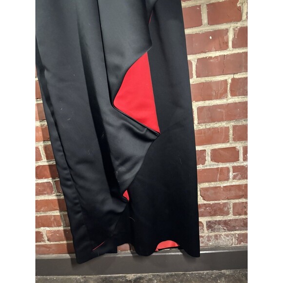 Vintage Victor Costa Dress Red/Black Side Bow USA Size 10 Needs Repair Strap - Picture 2 of 8